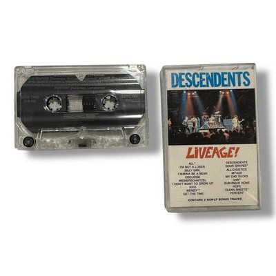 Descendents LIVEAGE! Cassette SSTC163 US 1ST ISSUE 1987 RARE PUNK All Milo SST
