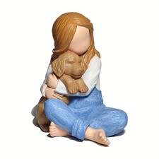 Love My Dog Figurines Statues, Dog Angel Friendship Remembrance Gifts4157