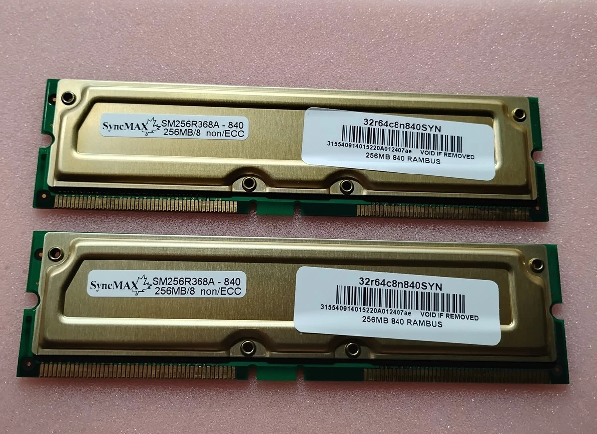 RIMM RDRAM Computer Memory PC-800 Bus Speed (RAM) for sale | eBay
