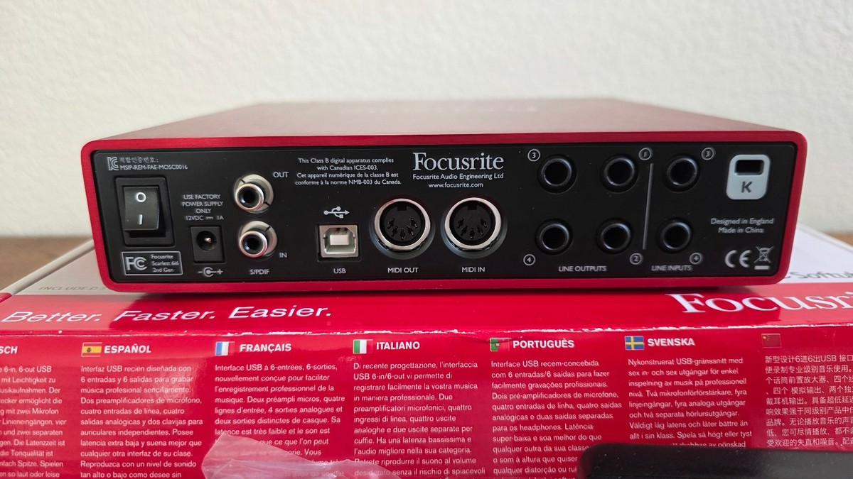 Focusrite Scarlett 6i6 Audio Interface for sale online | eBay