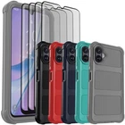 For Samsung Galaxy A07 A17 Shockproof Phone Case Rugged Cover Screen Protector