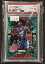 2019 Panini Prizm PSA GEM MINT 10 Terance Mann ROOKIE GREEN SHIMMER RC /25