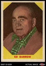 1960 Fleer #23 Ed Barrow Yankees HOF 5 - EX
