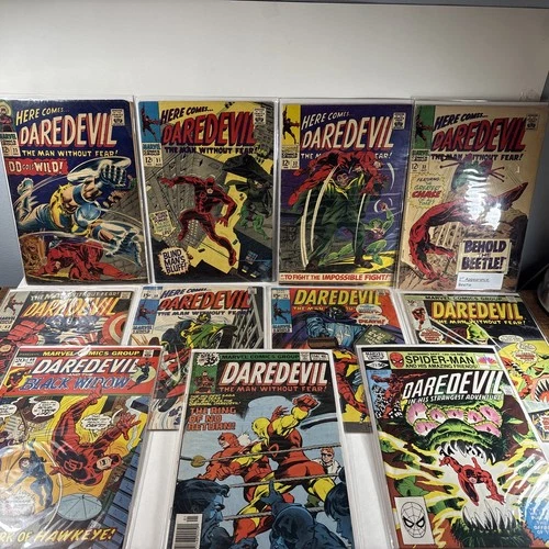Marvel Comics 1966 Daredevil Comic Book Lot Vintage 11 Comic Books
