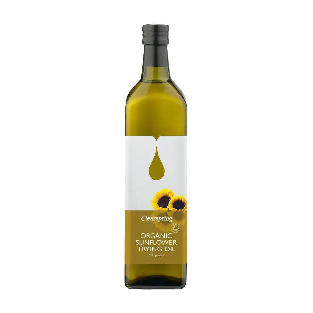 Clearspring Organic Sunflower Frying Oil 1 Litre High Heat Cooking