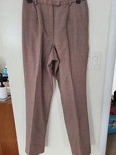 Pendleton Women  s 100 Virgin Wool High Rise Flat Front Dress Pants Size 8