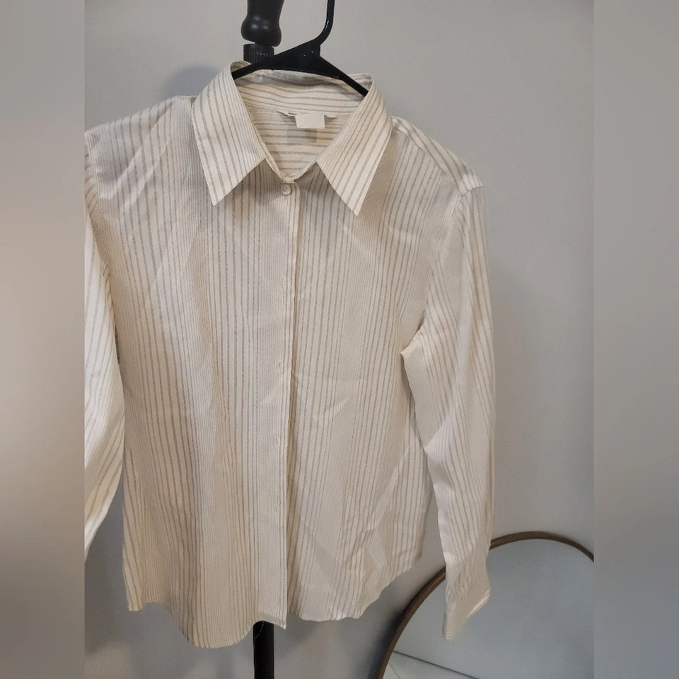 Auténtica blusa de seda Loro piana pequeña Foto 2 de 4