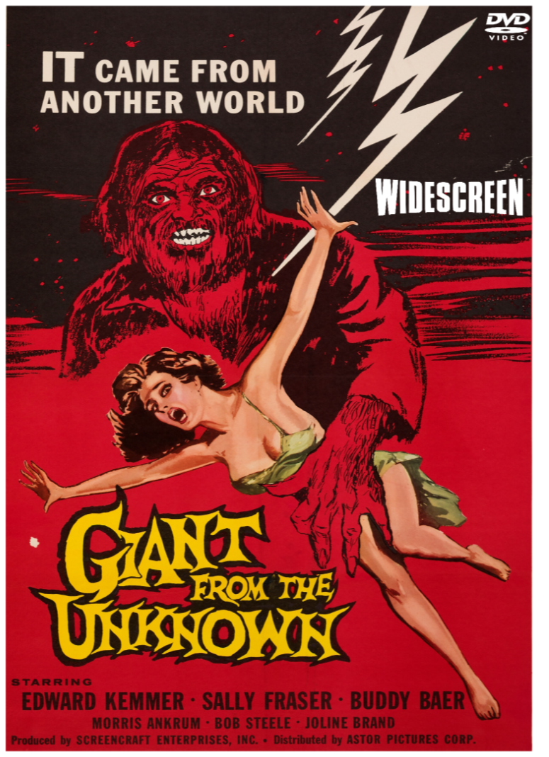 GIANT from the UNKNOWN  1958 DVD WIDESCREEN Sci-Fi Creature feature  Buddy Baer
