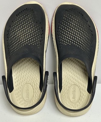 CROCS 360 OMBRE MARBLED LITERIDE CLOG BLACK M5/W7