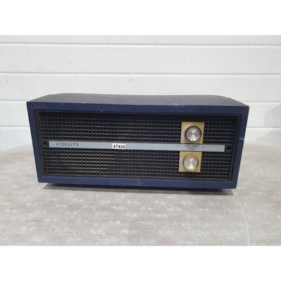 Vintage Fidelity Plattenspieler & Turntable blau automatisch tragbar - für Ersatzteile