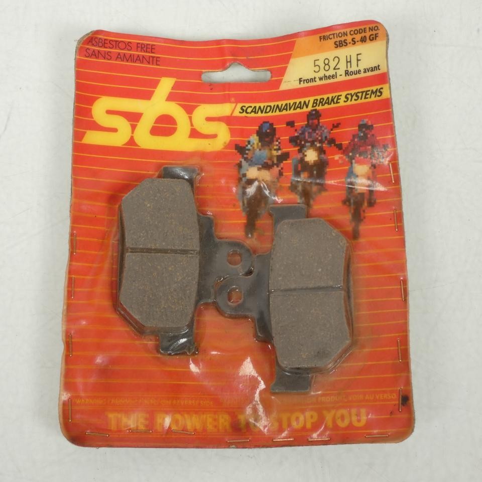 Plaquette de frein AV SBS 582HF anti-fading pour moto Suzuki DR 600 R