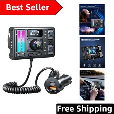Dual Port Car Charger & FM Transmitter - Ultimate Sound & Convenience in One