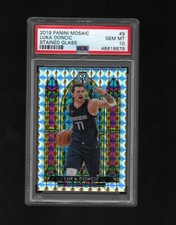 2019 MOSAIC Basketball CASE HIT Stained Glass #9 Luka Dončić PSA 10 GEM MT SSP