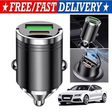 2 Port USB Super Fast Car Charger Adapter For iPhone Samsung Android Cell Phone