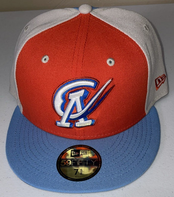 Oklahoma City Dodgers Comets Copa Cielo Azul New Era 59FIFTY 7 5/8 RARE Hat/Cap