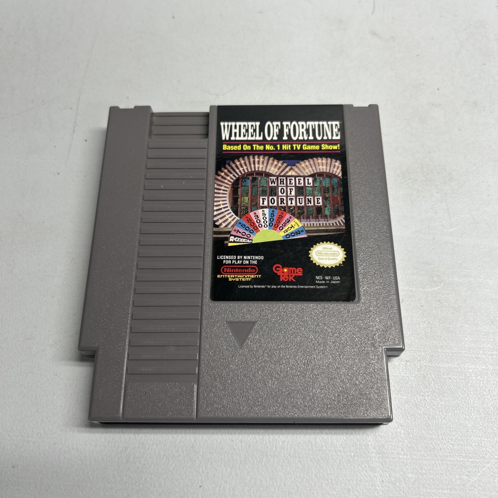 Nintendo NES Wheel of Fortune Authentic Game Cartridge Tested