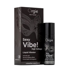 Orgie Sexy Vibe! Liquid Vibrator High Voltage Wibrujący żel stymulujący, 15ml