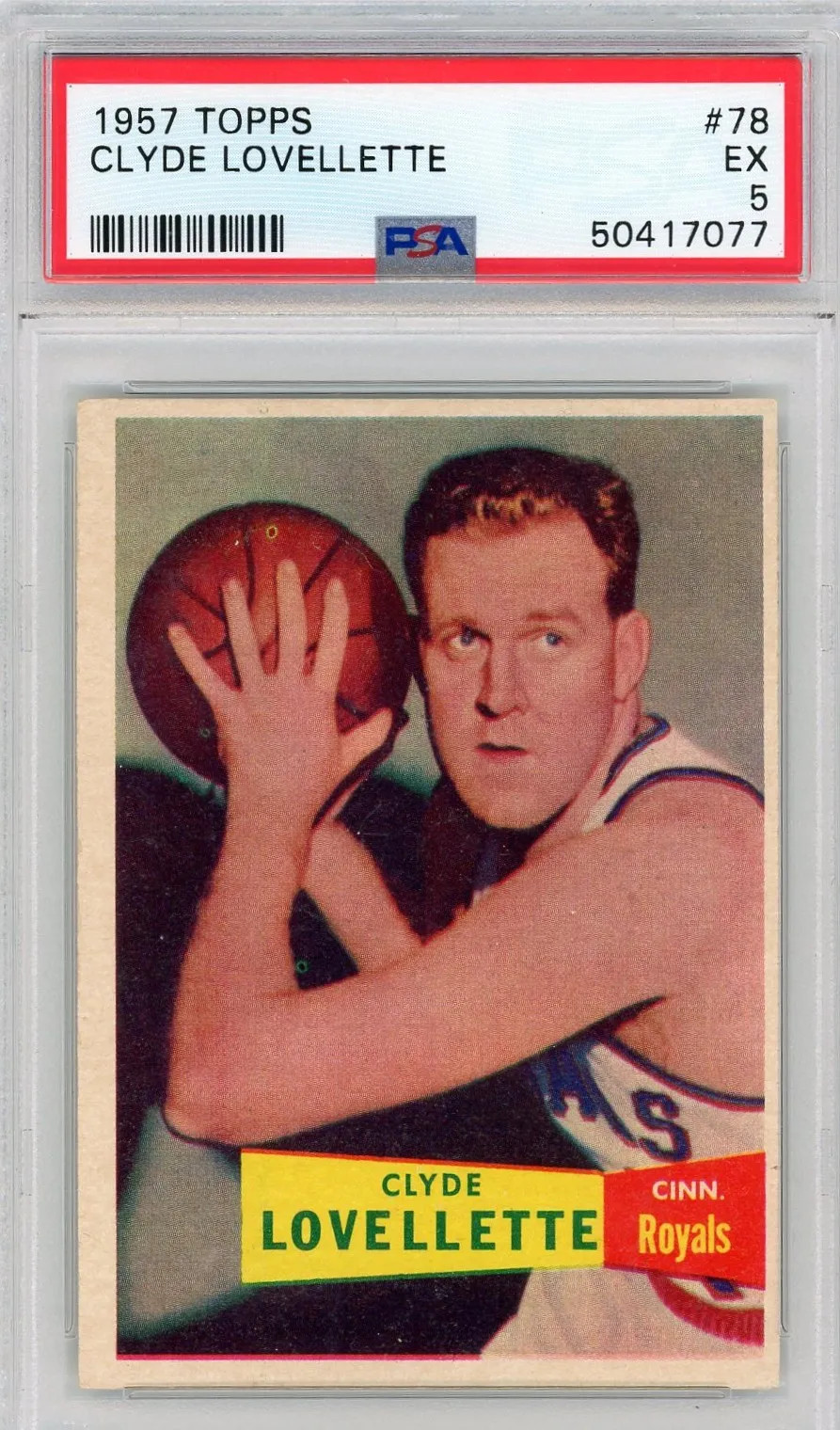 1957 Topps Clyde Lovellette #78 PSA 5