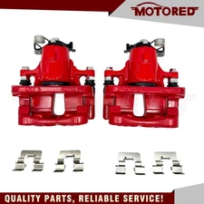 New Pair Rear Brake Calipers w/ Bracket S5504 for Chevy Malibu Limited 14 15 16