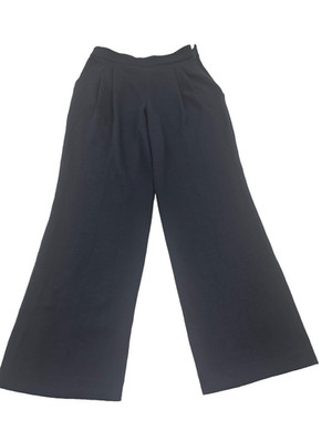 Giorgio Armani Women s Size 42 Straight Leg Trousers in Blue Side Zip BNWT