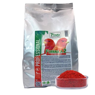 Formula 2 by Raff - Red Factor Canary Color Enhancer for Vibrant Red Plumage