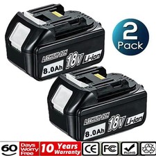 🔥 2 PACKS For Makita 18V Li-ion LXT 8.0AH Battery BL1840 BL1850B BL1830 BL1860