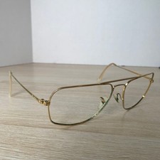 Vintage B L 145 Ray-Ban Sunglasses Gold FRAMES ONLY 60-16 READ