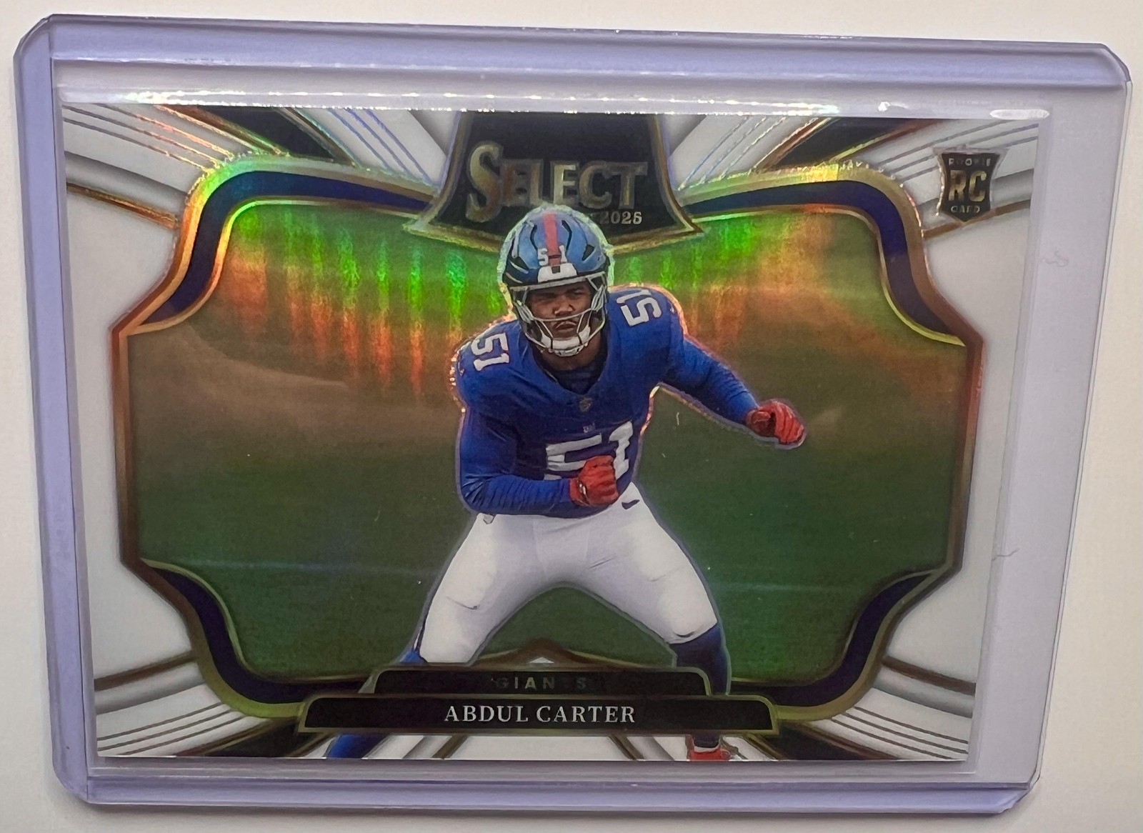 2025 Panini Select Abdul Carter Field Level White /35 (RC) Giants