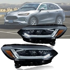 LED Headlight Assembly for Honda HR-V 2023-2024-2025 Black Lamp Driver&Passenger