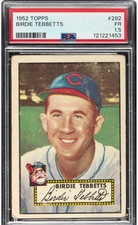 1952 Topps #282  Birdie Tebbetts PSA 1.5 Fair
