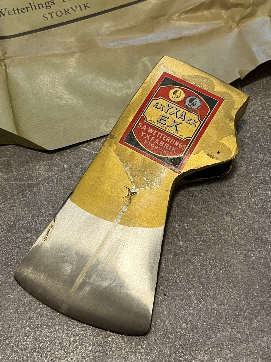オールドスパイス　AXE まとめ売り　6本 NOS S.A Wetterling EX steel turpentine axehead swedish with label