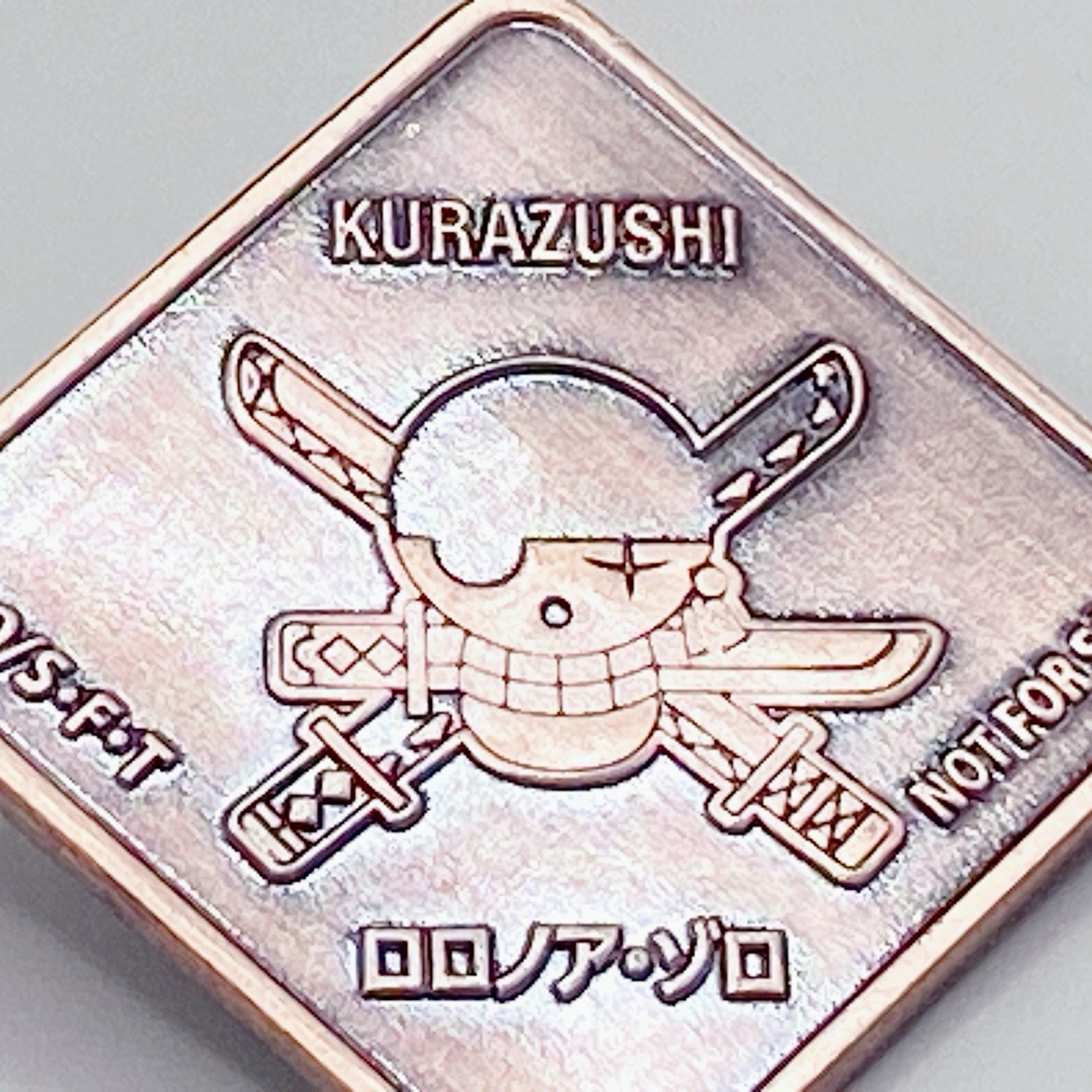 One Piece Zoro Pin Badge Kura Sushi Limited Gasha Toy Bikkura Pon