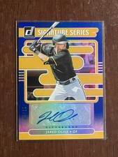 Jared Oliva 2021 Donruss Signature Series Rookie Auto Blue /99 #SS-JO