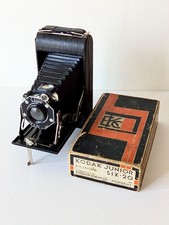 Vintage Kodak Junior Six-20, Box, Instructions, Art Deco