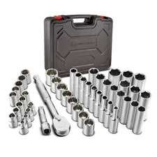 Powerbuilt 47 Piece Mechanics Tool Set, 3/8-inch Drive, SAE and Metric Socket...