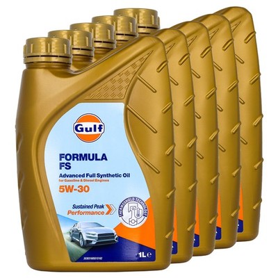 Motoröl Gulf Formula FS 5W-30 5 X 1 Liter für Ford Transit Honda Hyundai i20 i10
