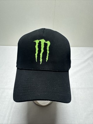 Monster Energy Black Adjustable Baseball Cap Hat Green Claw Logo New