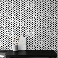Black and White Peel and Stick Wallpaper Modern Self-Adhesive Contact Paper Thic