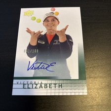 2013 SP GU AUTO SP /100 Victoria Elizabeth #R51 WPGA Golf Card (f3)