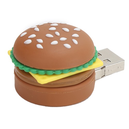 16GB USB 2.0 Flash Drive Hamburger Shape Memory Stick 3D Cartoon Design Cut DTS - Picture 22 of 22