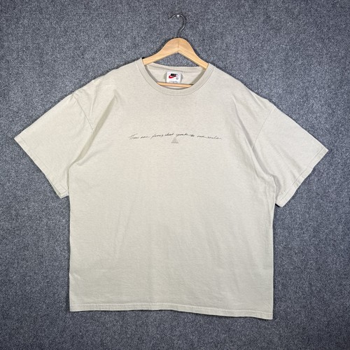 Vintage Nike ACG Shirt Mens XL Brown Spell Out 90s All Conditions Gear Nature US - Picture 2 of 8