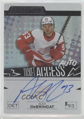 2023-24 Upper Deck Credentials Ticket Access Autos 4/49 Alex DeBrincat Auto 00em