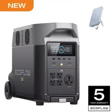 EcoFlow DELTA Pro 3600W Portable Power Station With One 220W Solar Panel