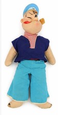 Vintage 18" Popeye Cloth Doll J Swedlin King Features 1970s Rubber Head