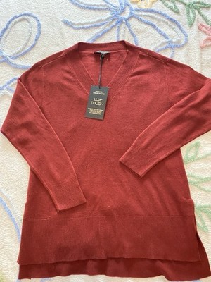 DG2 Diane Gilman Sweater Womens XS Long Sleeve Lux Touch Like Cashmere
