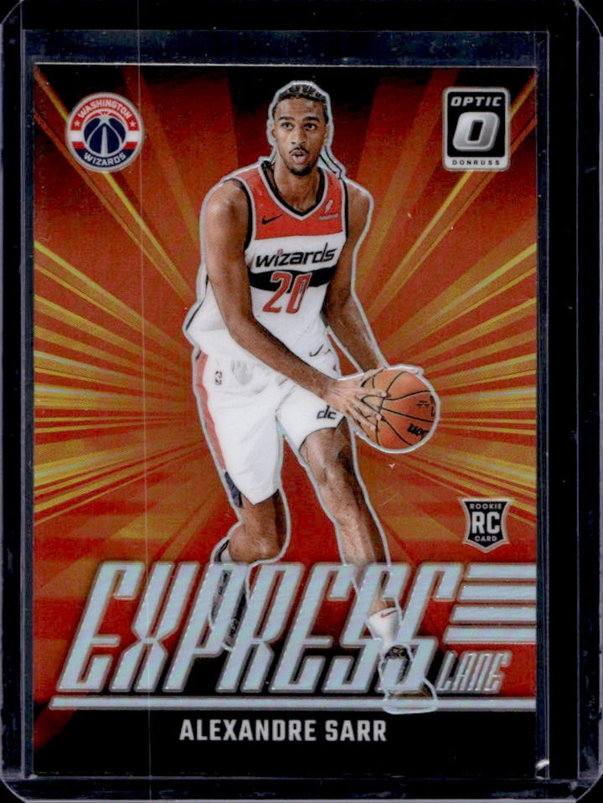 2024-25 Donruss Optic Alexandre Sarr Express Lane RC Holo #11 Wizards