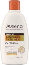Image of Aveeno hydrating oat milk scalp soothing shampoo for dry hair 300ml Fast Ship