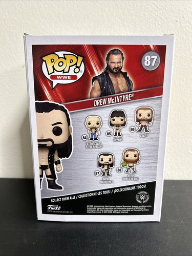 Funko Pop! Vinilo: WWE - Drew McIntyre #87 ¡NUEVO Bonito! - Imagen 3 de 6