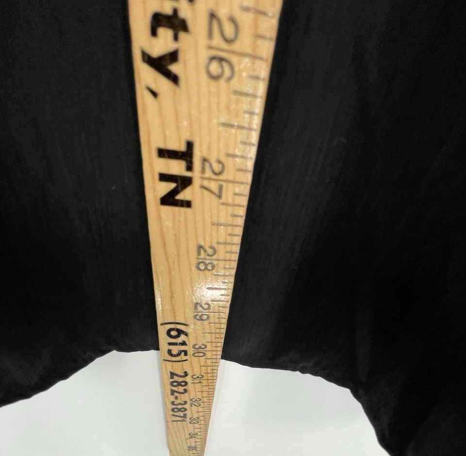 Vintage Maggie Sweet Womens 1X Tunic Top Black with Animal Print Union Made USA - Image 3 of 4