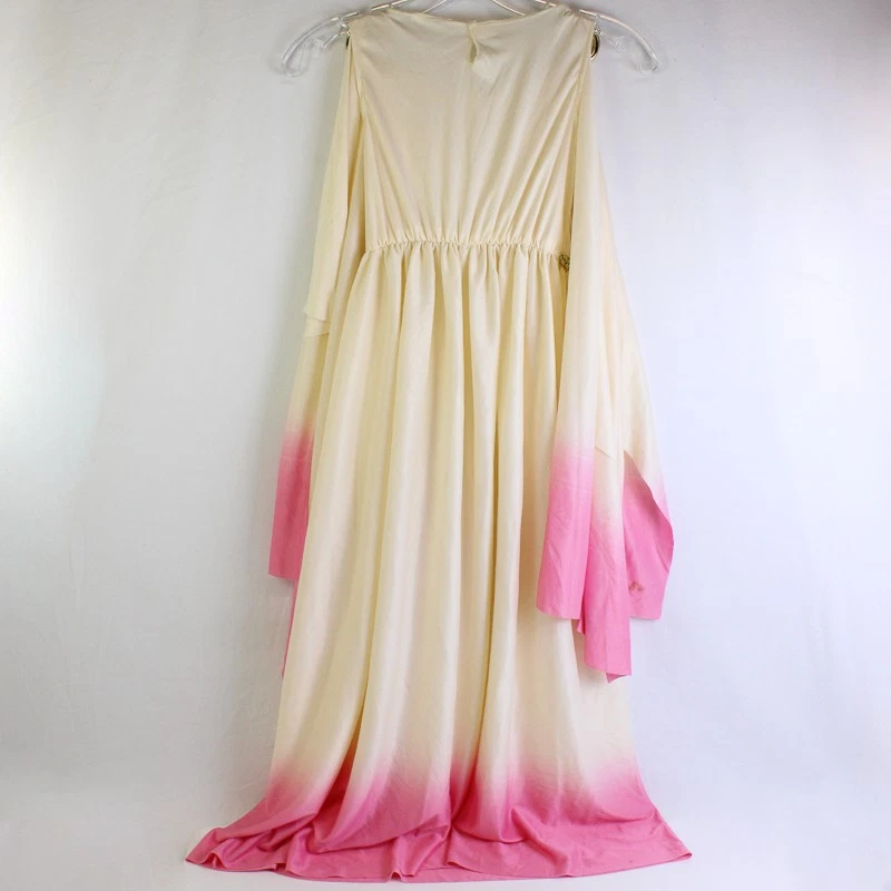 Vestido Renacentista Crema y Rosa Disfraz Halloween Niña Mediano DEFECTUOSO Foto 2 de 4